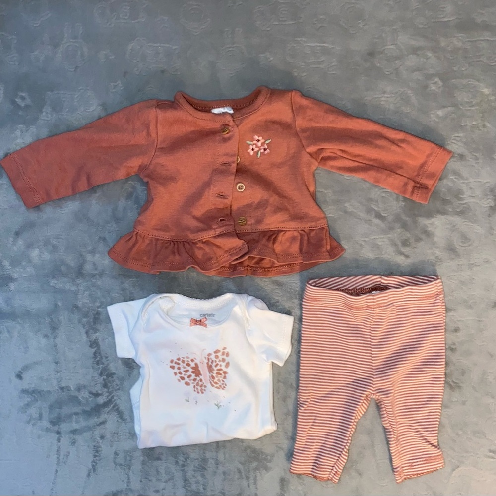 Carters baby girl newborn outfit